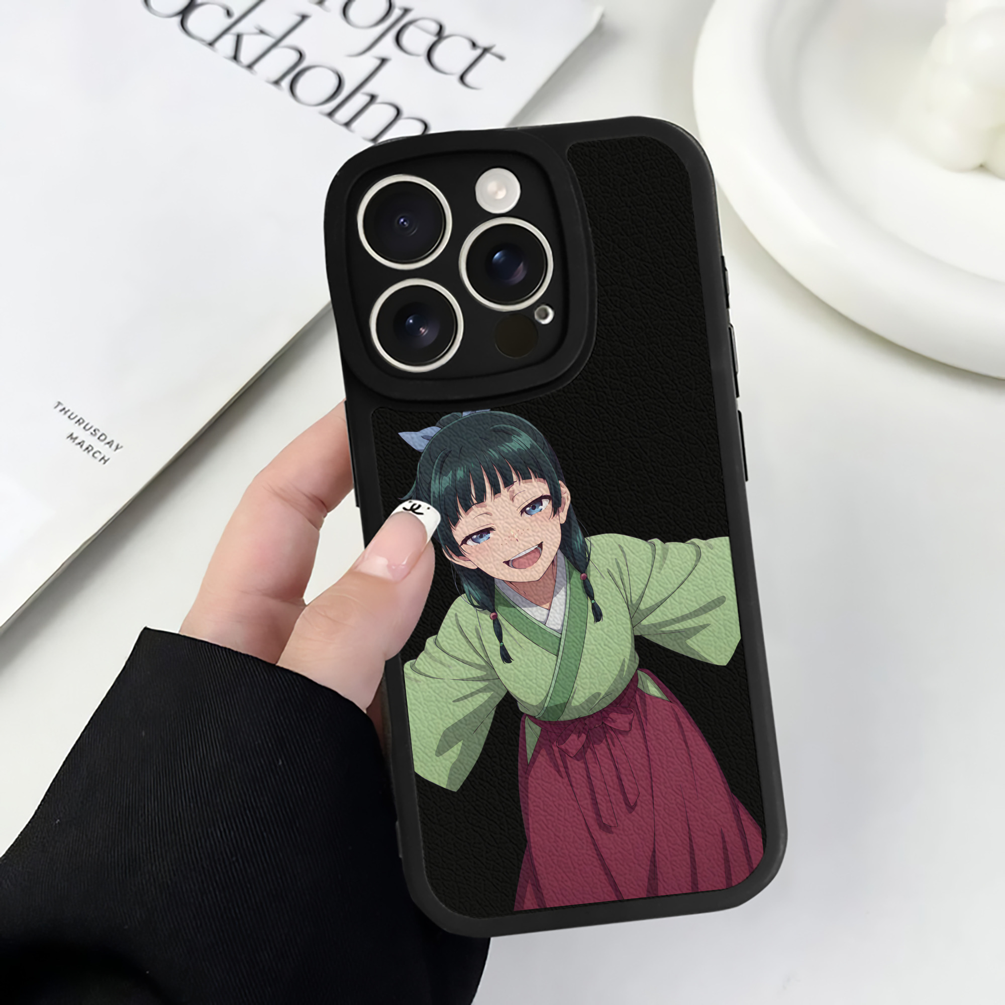 薬屋のひとりごと The Apothecary Diaries 【iPhone 16シリーズ対応】シリコンスマホケース（レザー調） 材質：シリコン
